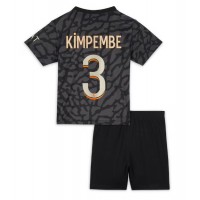 Paris Saint-Germain Presnel Kimpembe #3 3rd trikot Kinder 2023-24 Kurzarm (+ Kurze Hosen)